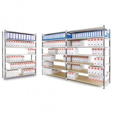 Rayonnage d'archives tubulaire Flip 7 niveaux