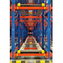 Stockage dynamique cart pushback vue de face