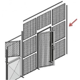 Poteau pour cloison industrielle départ mur