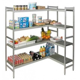 Rayonnage alimentaire en polymere charge légère