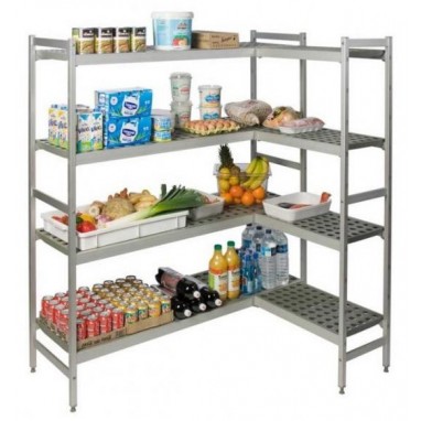 Rayonnage alimentaire en polymere charge légère