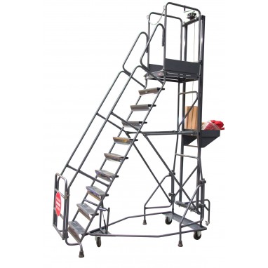 Escabeaux roulants avec stabilisateurs