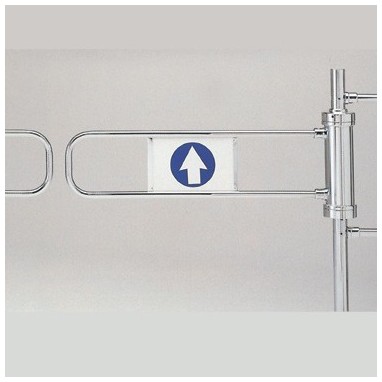 Guidage balisage magasin portillon battant