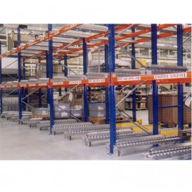 Stockage dynamique palettes LIFO (pushback)