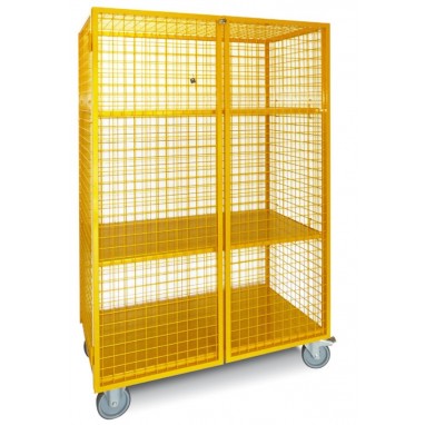 Chariot fermé grillagé