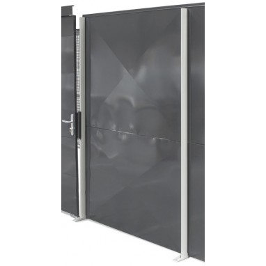 Panneau tôlé pour cloison industrielle